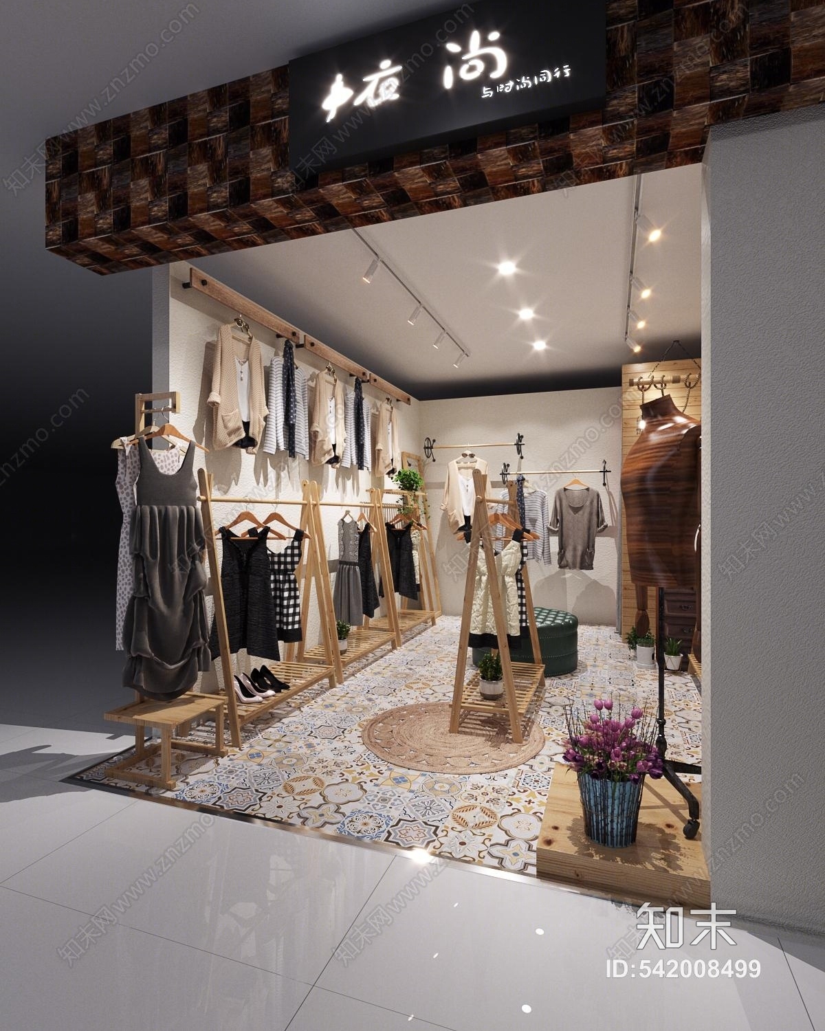 东南亚服装店3D模型下载【ID:542008499】