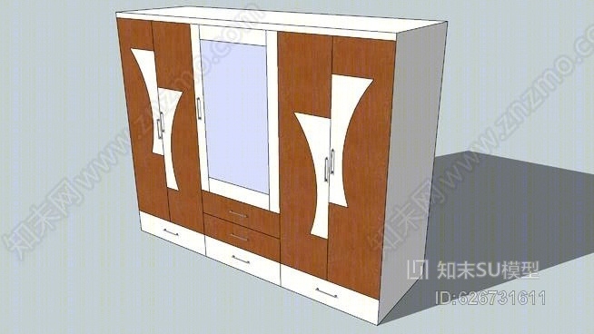 衣橱SU模型下载【ID:626731611】