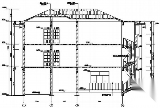 某三层别墅建筑结构施工图施工图下载【ID:149916120】