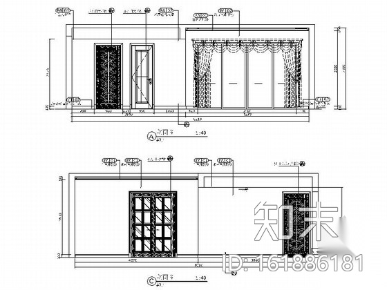 [广东]某花园小区三居室样板间竣工图cad施工图下载【ID:161886181】