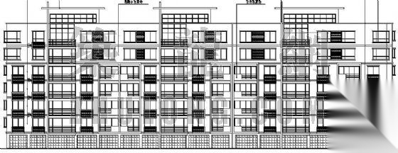 某单位宿舍公寓楼建筑施工图cad施工图下载【ID:166196149】