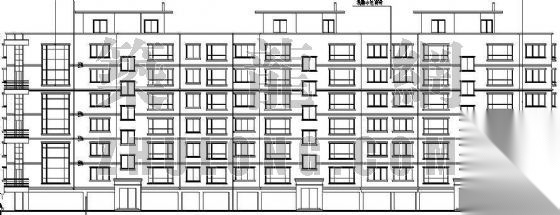 某单位宿舍公寓楼建筑施工图cad施工图下载【ID:166196149】