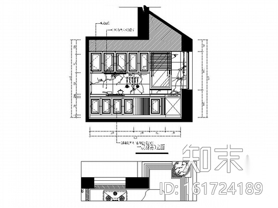 [福州]精品中欧混搭三层别墅装修图（含效果方案）cad施工图下载【ID:161724189】