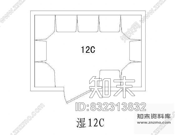 图块/节点桑拿洗浴空间图块cad施工图下载【ID:832313832】
