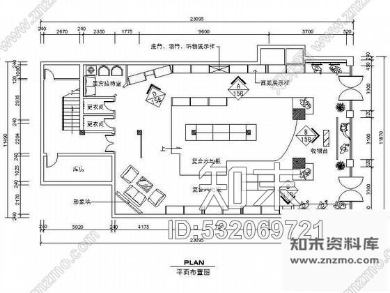 施工图三个服装店装修方案图施工图下载【ID:532069721】