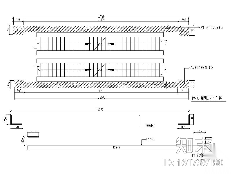 [辽宁]某大型百货商场室内扶梯装修图cad施工图下载【ID:161736180】