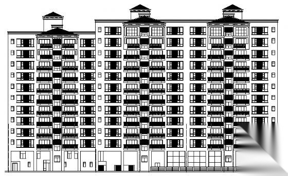 深圳某小区住宅群建筑施工图cad施工图下载【ID:149851146】