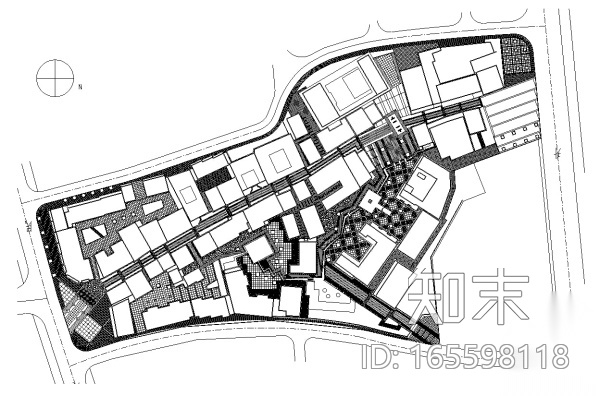 [浙江]特色商业街全套环境景观施工图cad施工图下载【ID:165598118】