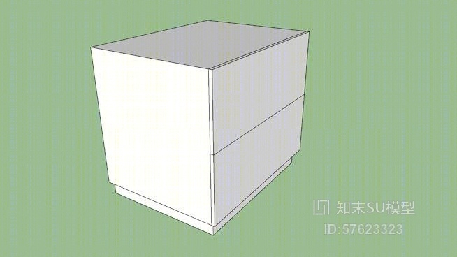 床头柜SU模型下载【ID:57623323】