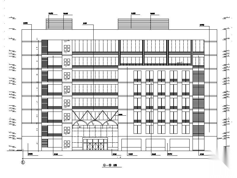 [北京]某老年活动中心建筑施工图cad施工图下载【ID:160712104】