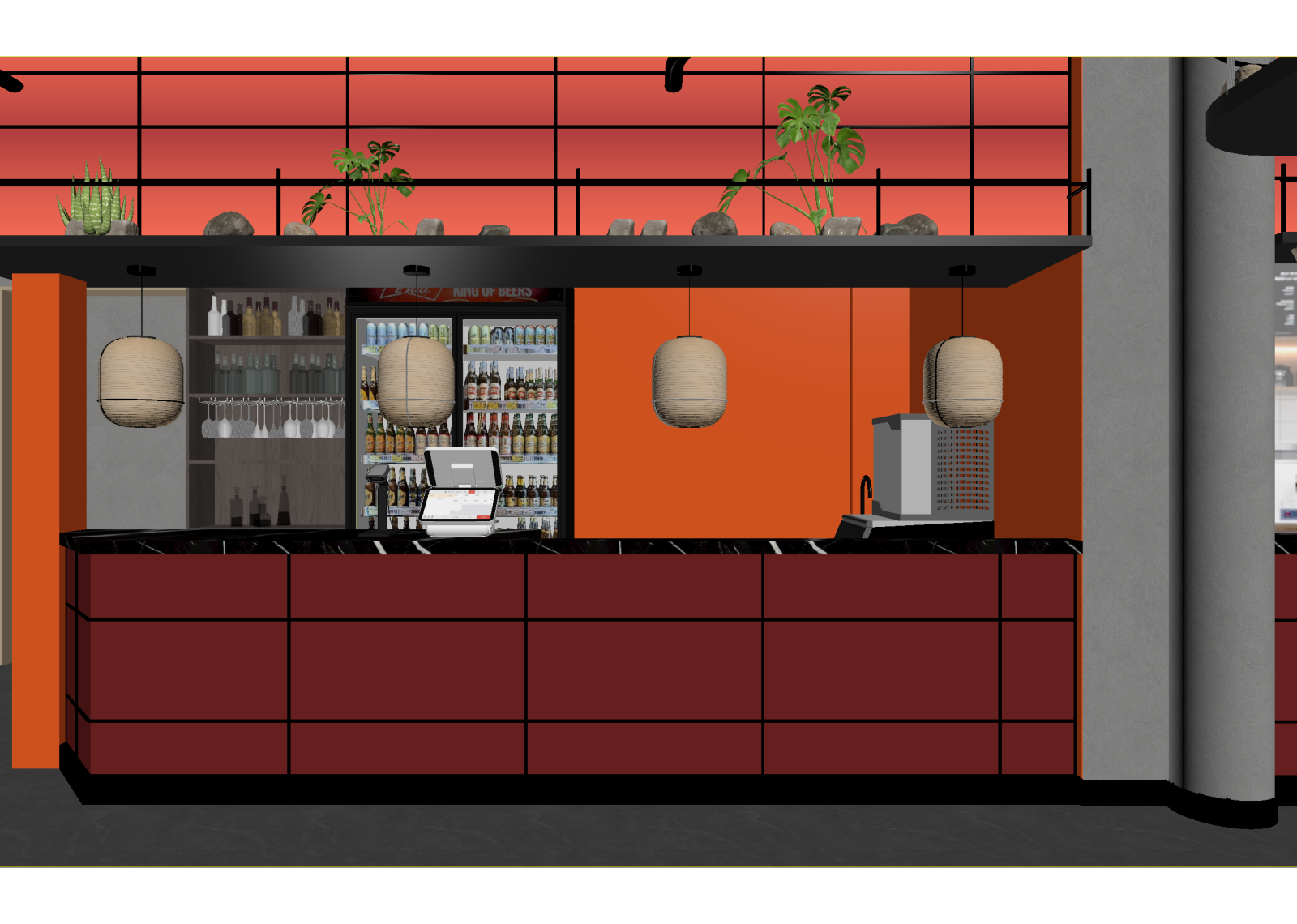 现代酒吧3D模型下载【ID:1214436641】