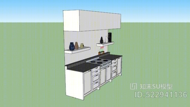厨柜SU模型下载【ID:522941136】