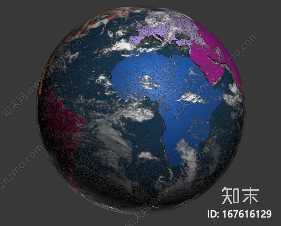 地球，地图，星球CG模型下载【ID:167616129】