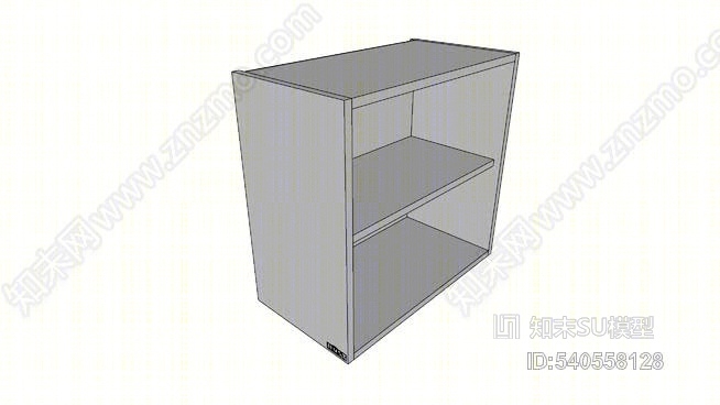 不带门的壁柜–多门样式–动态厨房柜–参数尺寸–MebelSU模型下载【ID:540558128】