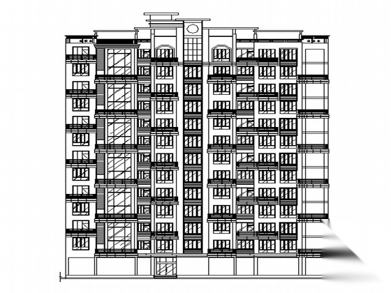 某十三层一梯三户高层住宅楼建筑施工图施工图下载【ID:165134189】