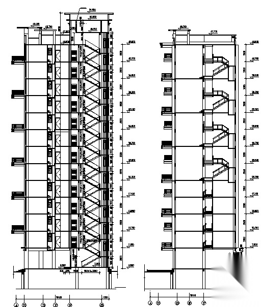 某十三层一梯三户高层住宅楼建筑施工图施工图下载【ID:165134189】