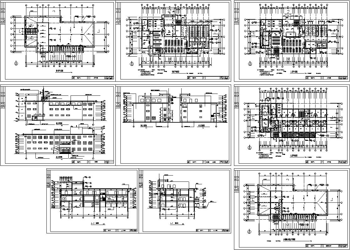 洗浴中心会所建筑设计方案初设图CADcad施工图下载【ID:164864162】