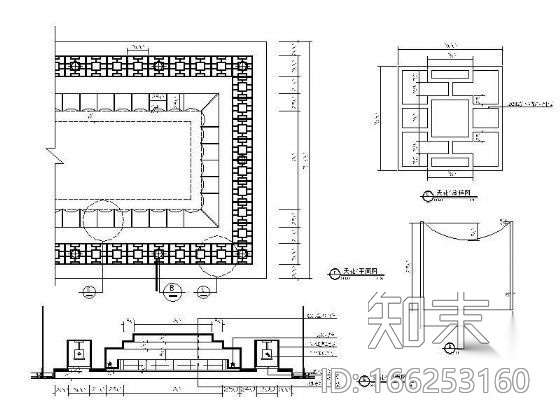 夹板造型吊顶详图cad施工图下载【ID:166253160】