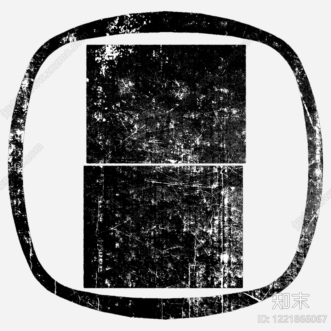 黑白挂画高清贴图材质