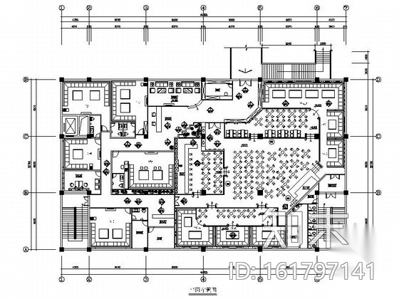 演艺精装酒吧室内装修图cad施工图下载【ID:161797141】