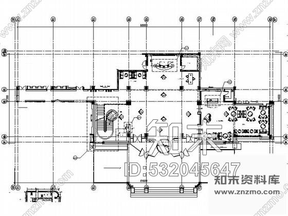 施工图安徽国际酒店大堂室内施工图含效果cad施工图下载【ID:532045647】