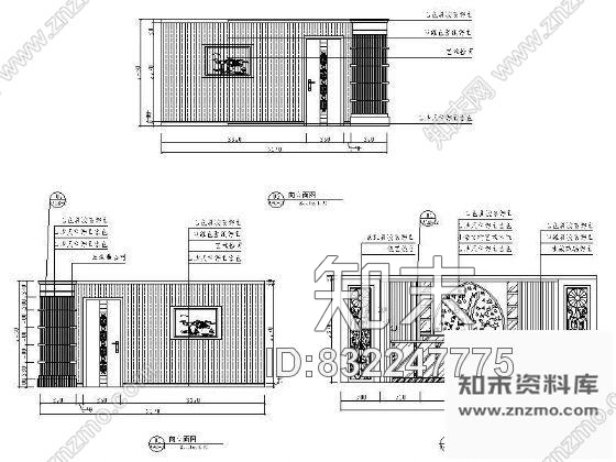 图块/节点接待区装饰图cad施工图下载【ID:832247775】