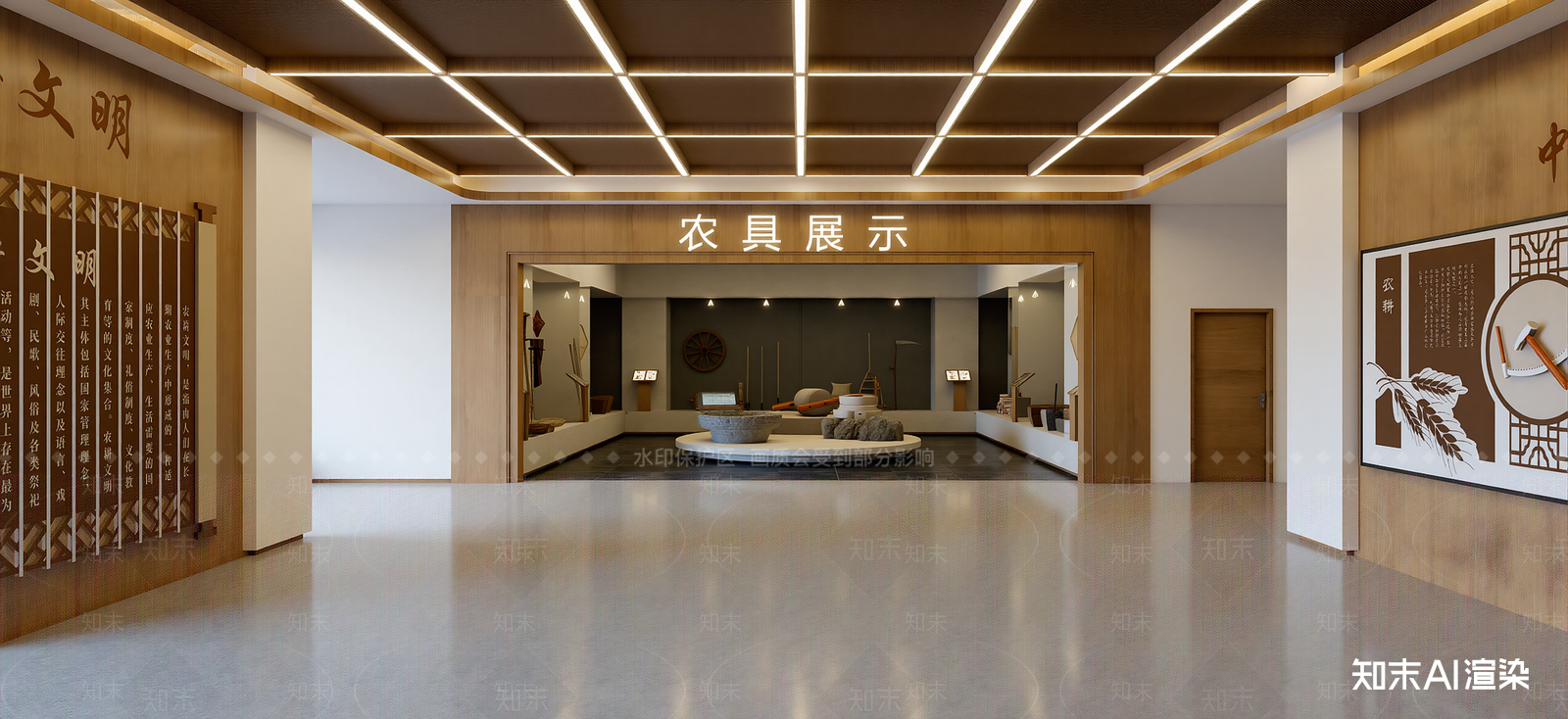 现代农业展厅SU模型下载【ID:1222193834】