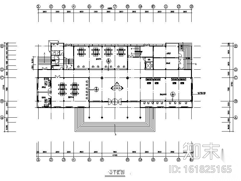 [广东]某社保办公楼室内装修图（含效果）cad施工图下载【ID:161825165】