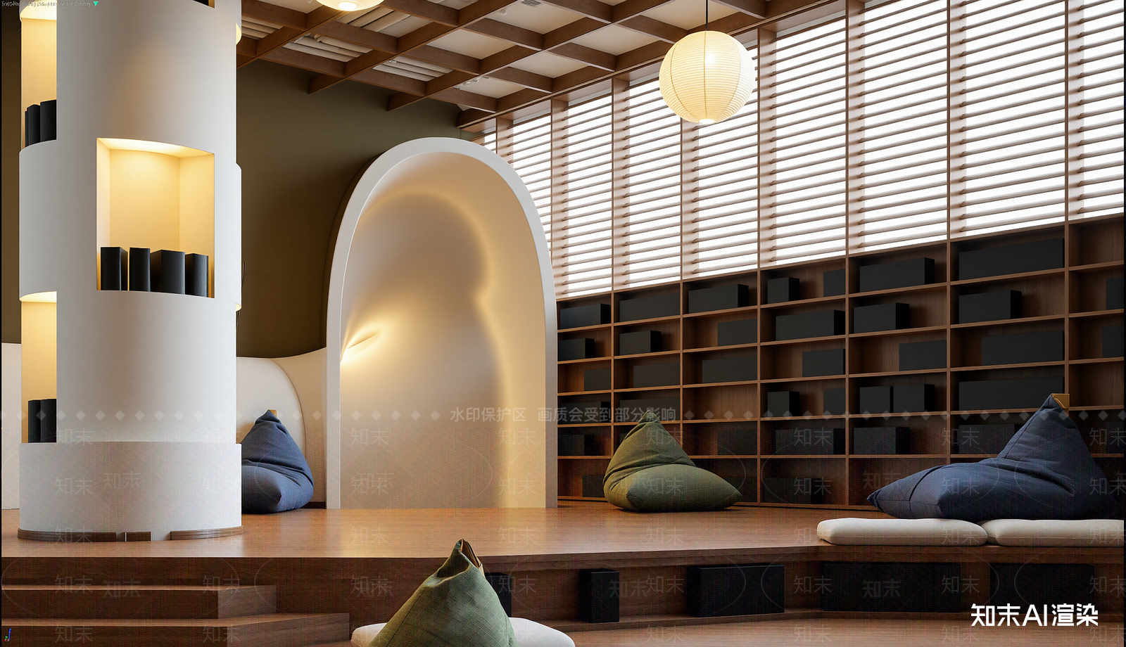 现代休息区3D模型下载【ID:1221875083】