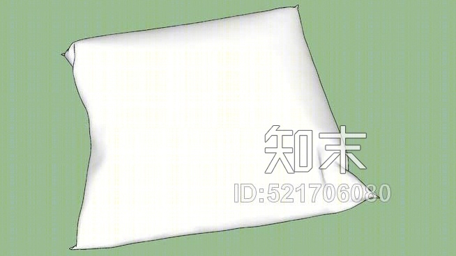 枕头枕垫SU模型下载【ID:521706080】