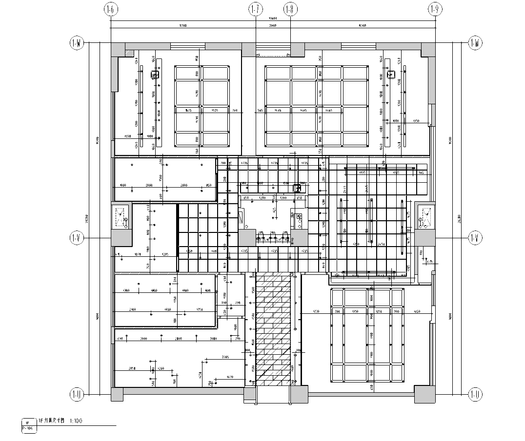 [四川]现代简约风格咖啡厅室内装修施工图cad施工图下载【ID:161765161】