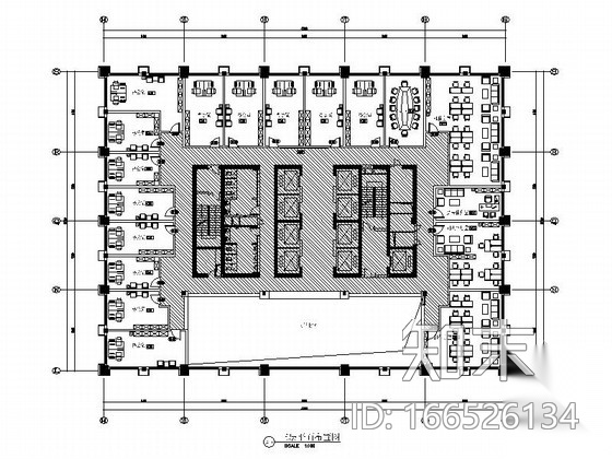 [宁波]城市新中心商务区高档办公楼施工图cad施工图下载【ID:166526134】