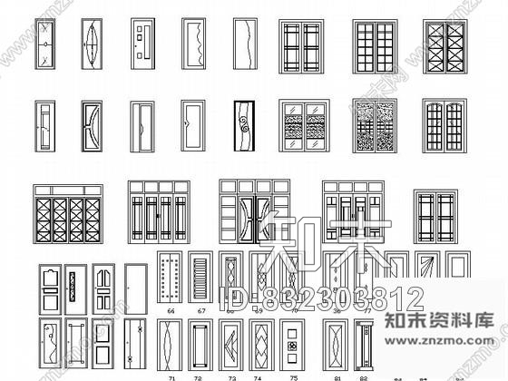 图块/节点全套家装立面CAD图块下载施工图下载【ID:832303812】
