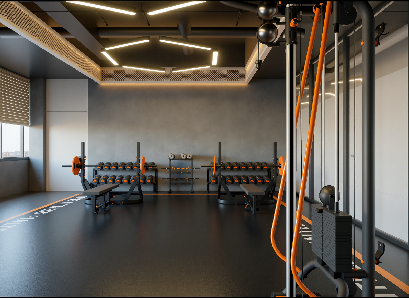 工业健身房3D模型下载【ID:1215104558】