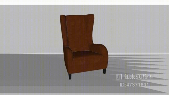单人沙发SU模型下载【ID:317890701】