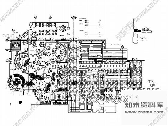 施工图浙江度假酒店餐厅室内装修CAD施工图含效果施工图下载【ID:532030611】