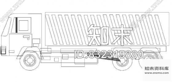 图块/节点卡车图块1cad施工图下载【ID:832319880】