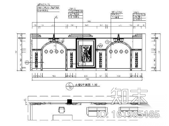 [内蒙古]经典气派酒店室内装修图（含效果）cad施工图下载【ID:161985185】
