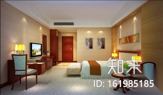 [内蒙古]经典气派酒店室内装修图（含效果）cad施工图下载【ID:161985185】