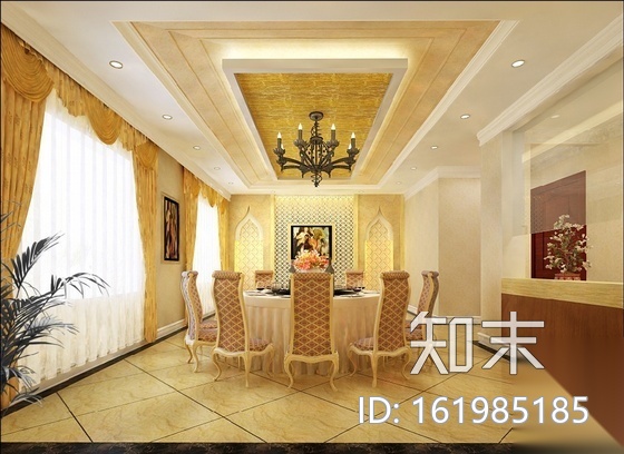 [内蒙古]经典气派酒店室内装修图（含效果）cad施工图下载【ID:161985185】