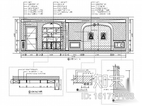 [江苏]精装欧式田园三层别墅装修图（含效果）cad施工图下载【ID:161731103】