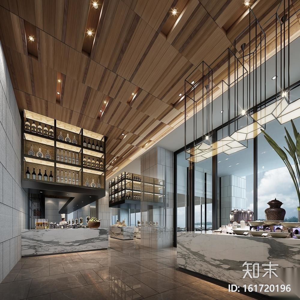 [厦门]希尔顿逸林酒店室内施工图+效果图cad施工图下载【ID:161720196】
