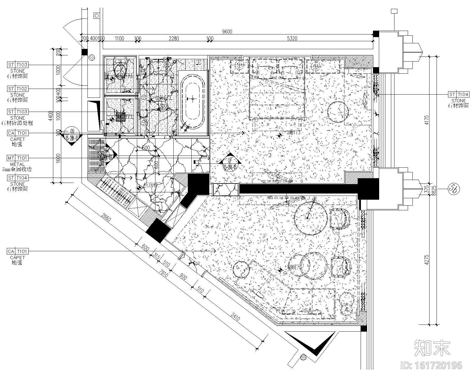 [厦门]希尔顿逸林酒店室内施工图+效果图cad施工图下载【ID:161720196】