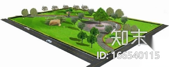 上海某厂区局部景观施工图cad施工图下载【ID:166540115】