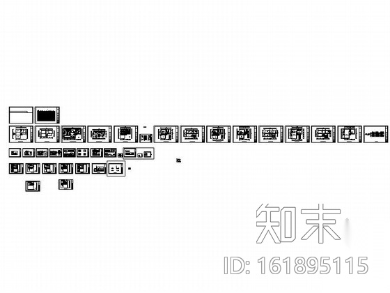 庭院双层别墅室内装修图施工图下载【ID:161895115】