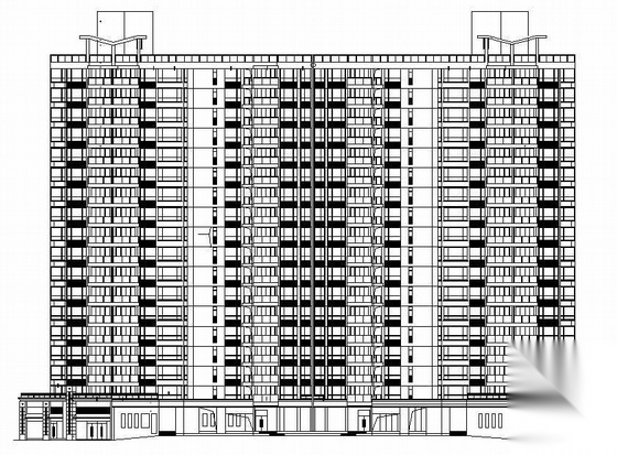 [广东省惠州市大亚湾]某十八层商住楼建筑施工图施工图下载【ID:167911178】