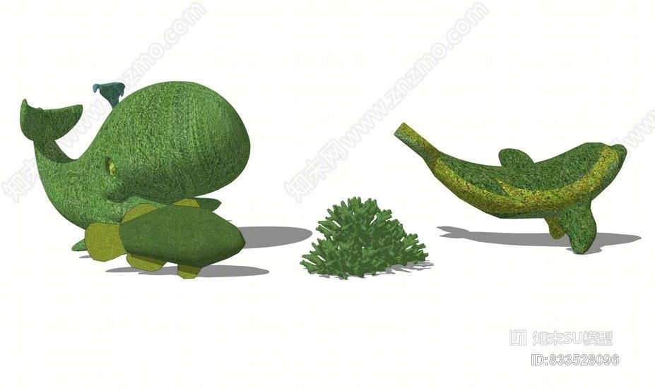 海洋动物SU模型下载【ID:833528096】
