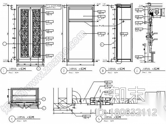 [上海]250㎡大户型样板间施工图（含实景）cad施工图下载【ID:180832112】