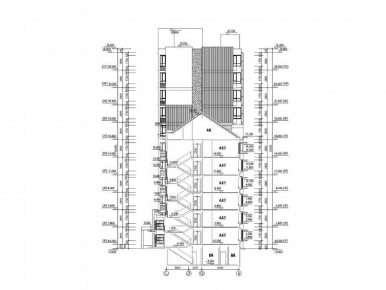 [唐山]某住宅小区12栋楼建筑施工图cad施工图下载【ID:168462199】