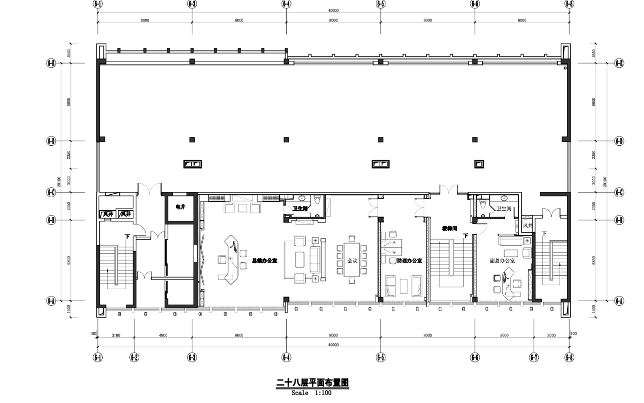 某现代风格办公楼施工图及效果图（含117张图纸）施工图下载【ID:161775179】